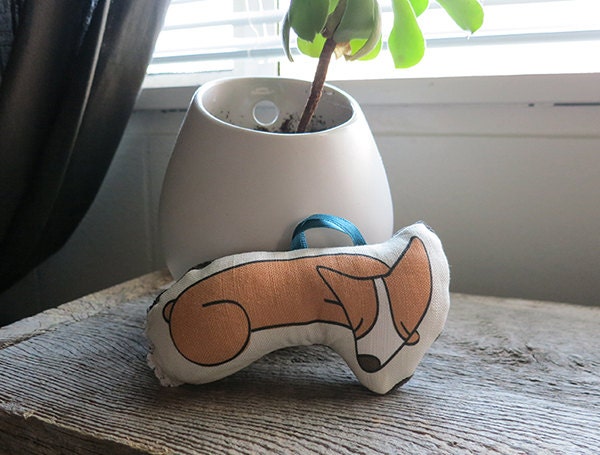 Plush Corgi Ornament