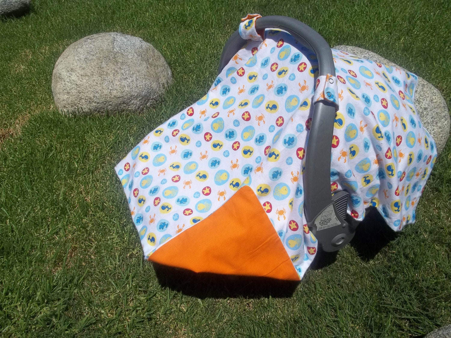 Baby Car Seat Cover Baby Boy - Underwater
