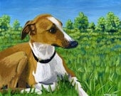 Pet Portrait 11"x14" Custom  Dog Painting from Photo