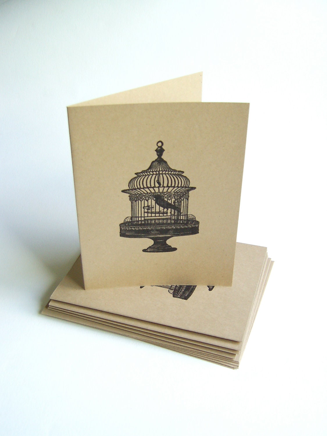 Hipster Birdcage Blank Card with Envelopes, Set of 5 - nicoleporterdesign
