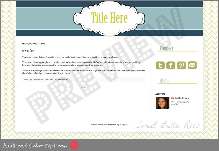 Premade Blog Design Template