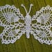 Crochet butterfly doily