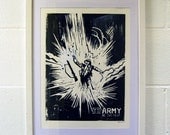 Army: Be The Meat (Lino Print) - Darren Cullen, 2011