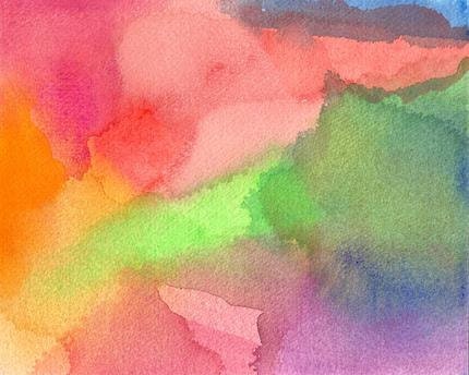 Dreaming Awake, Watercolor Painting, abstract original art pink painting