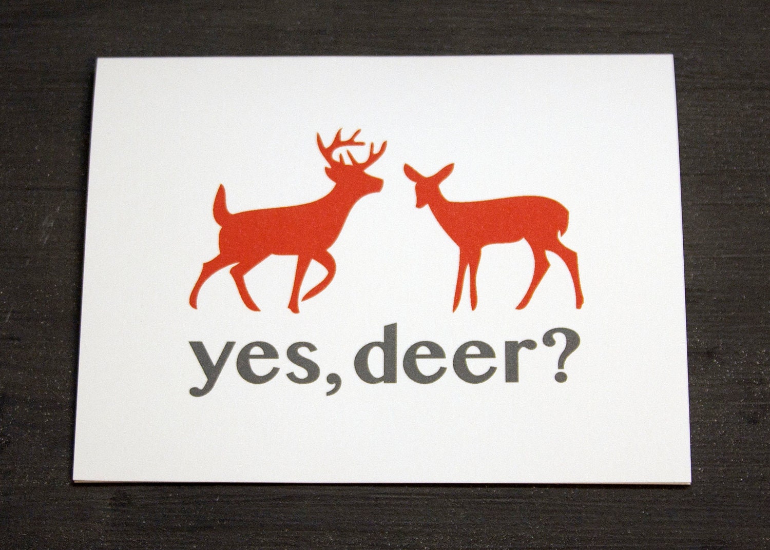 Yes Deer Card
