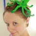 RESERVED FOR THEJILLERS - green felt octopus fascinator