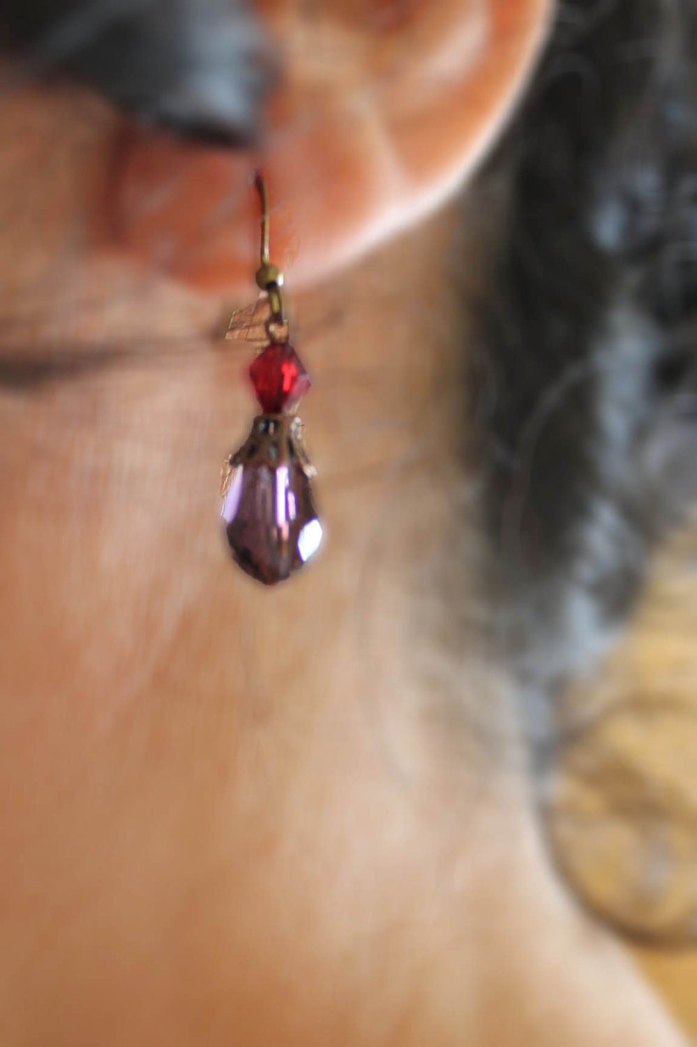 Swarovski Crystals dangle earrings
