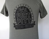 That's It Fort Pitt American Apparel Mens Tee Hand Screen Printed Tshirt
