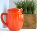 Retro vintage orange pyrex creamer 1959