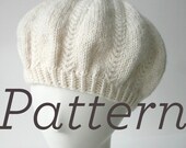 Knit Hat Pattern // Meringue Hat - PATTERN ONLY - PDF