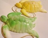 SEA TURTLE SOAP on a Rope  - Birthday Gifts, Party Favors, Spring Summer Nautical - Fathers Day Gifts