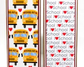 Back To School Bookmarks Set of 2- approx. 2 1/2 x 7 inches