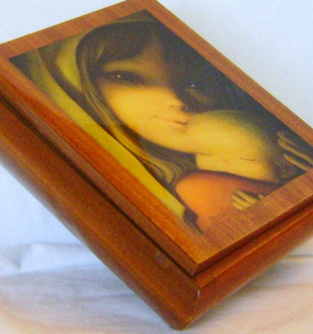 West Germany Deichert Wooden Ferrandiz Music Box