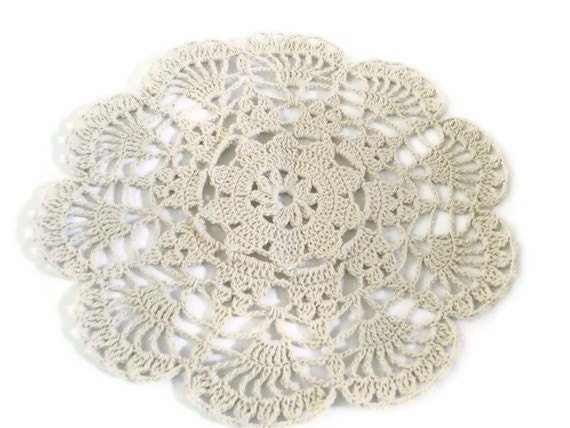 Kitchen Table decoration centerpiece, Crochet Flower doily Romantic ...