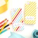 Personalized iPhone 5 or 4 Case - Multicolor Neapolitan Stripe