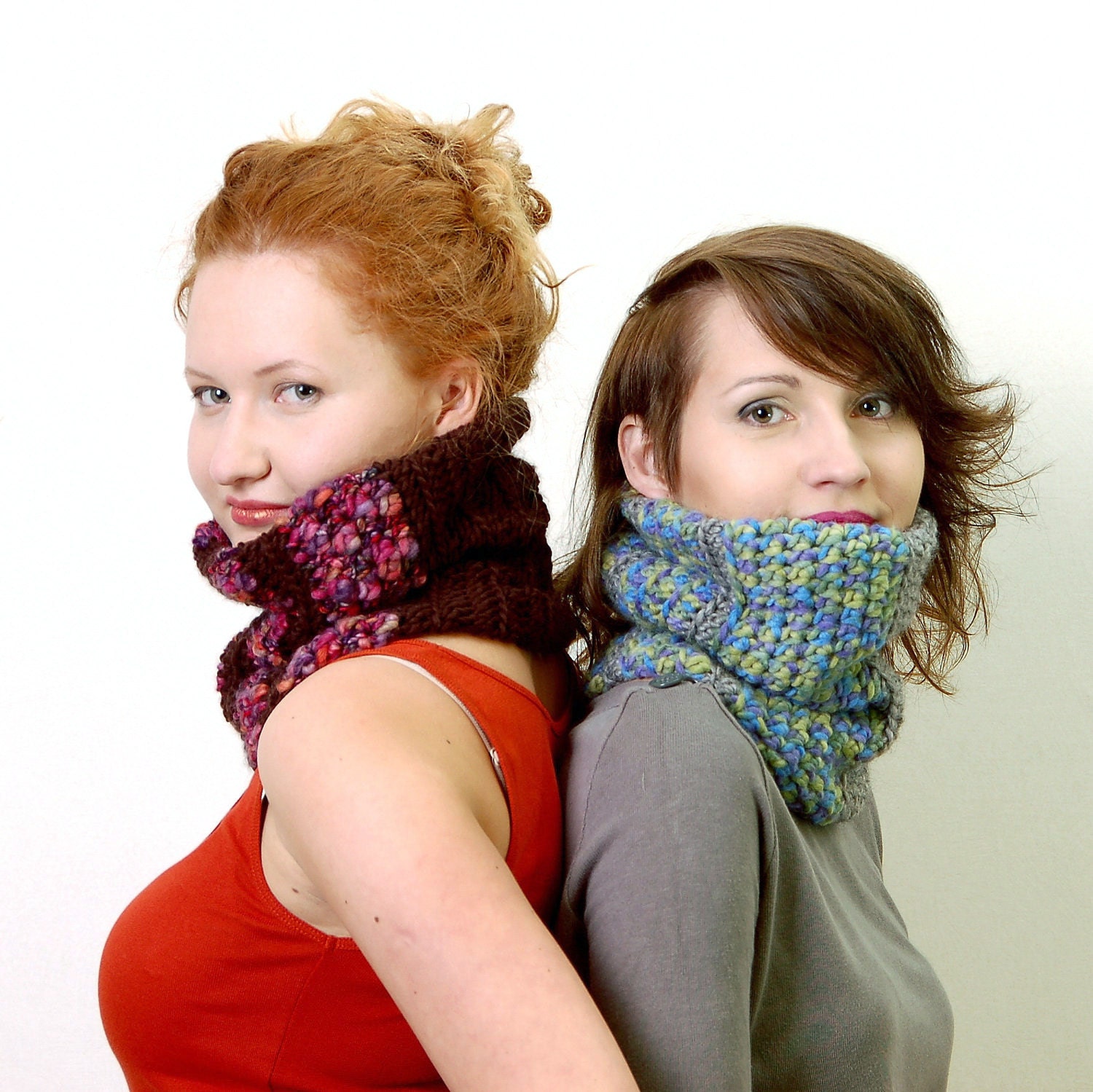 Pattern Deal - Set of two Crochet Patterns PDF- Cozy Crochet Cowls Patterns instant download