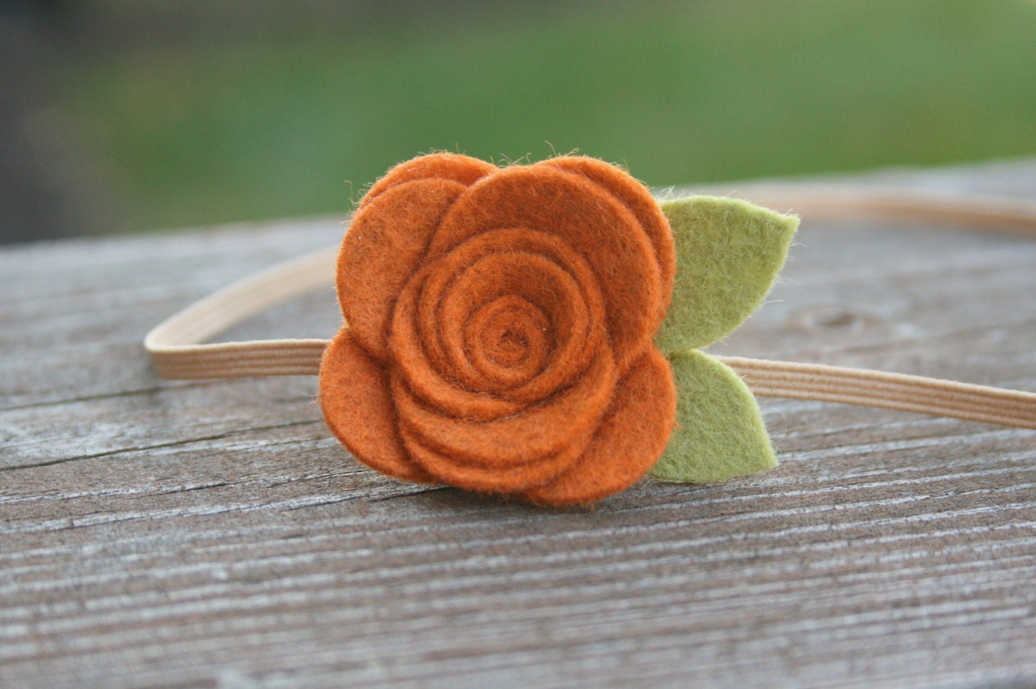 Pumpkin Headband, Baby Flower Headband, Pumpkin Flower Headband for newborn, headband, infant headband, toddler headband, Fall Photo Prop