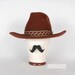 Cinnamon Brown Western Wool Felt Hat Vintage Mens Cowboy Hat