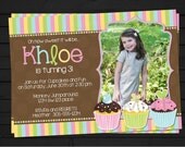 Sweet Cupcake Shoppe Birthday Invitation Digital File YOU-PRINT Il_170x135
