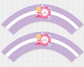 Princess Party Cupcake Wrappers - Personalized Printable Il_170x135