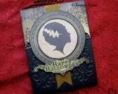 Gothic Halloween Greeting Card - Bride of Frankenstein