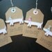 Reserved for Deidre Handmade Birthday Gift Tags Dog Stamped Set of 8