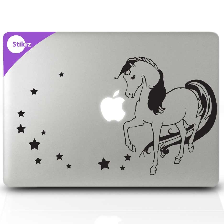 Laptop Stickers, Stars, Macbook Stickers, Mac laptop decals for Mac books, boards, cars or walls - Rainbow Bright  Starlight- Decal 188