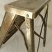 Industrial mode Foot Stool. Perfect as a pigeon. Rusticity and Steampunkish meet again. WOOT.