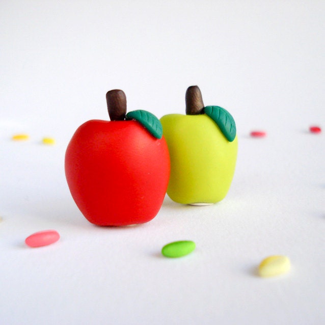 Delicious Apple Magnets Set for Fridge or Message Board