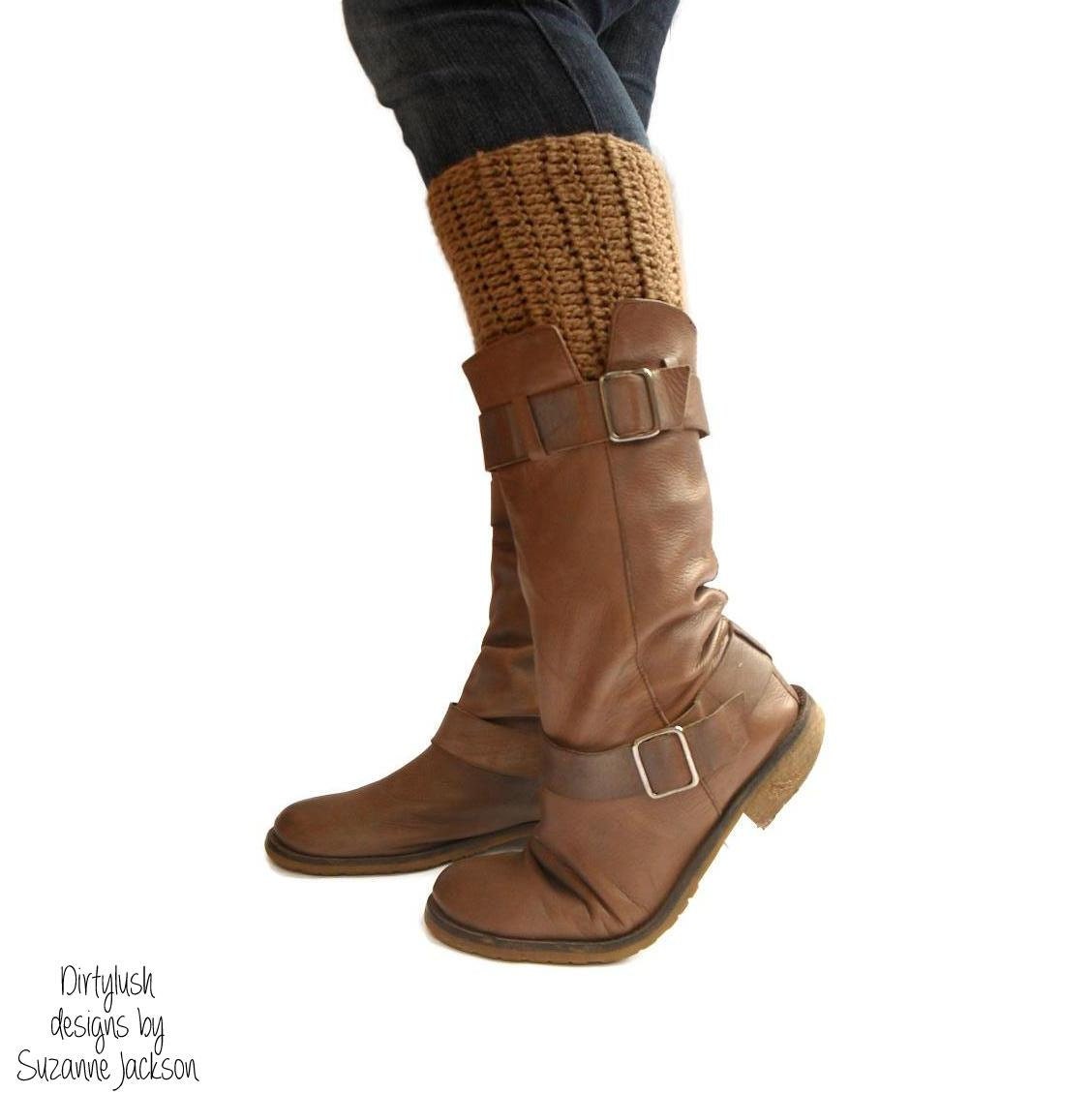 Boot cuffs taupe brown - DirtyLush