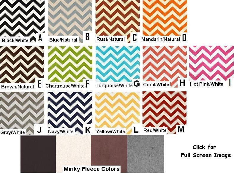 One-Piece 18" - Dog Bed - Cat Bed - Storm Gray & White Zig Zag, Chevron with Soft Minky Fleece