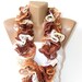 Knitted Ruffled Scarf, women scarf, women accessories, gifts idea ,for her, fashion, long scarf