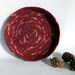 Hand dyed Coiled Rope Basket - Burgundy Red