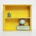 Vintage Wicker Shelf - Bright Yellow