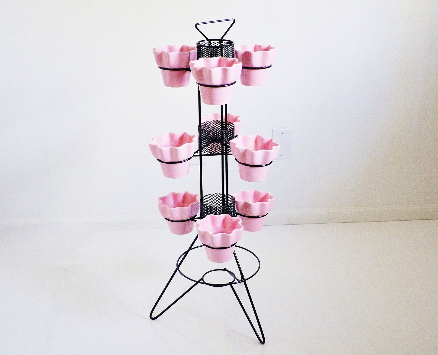 Mid-Century Atomic Plant Stand - Imperial Pottery