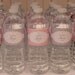 Polka Dot Baptism- Pink and Grey Water Bottle Wrappers- Print your own