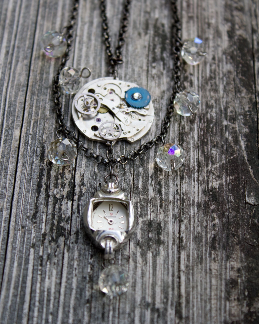 The Dance - Upcycled Vintage Watch Necklace