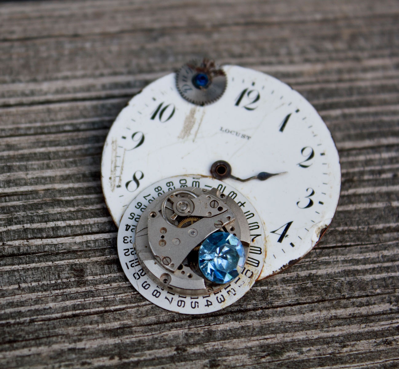 Twisted - Upcycled Vintage Watch Brooch