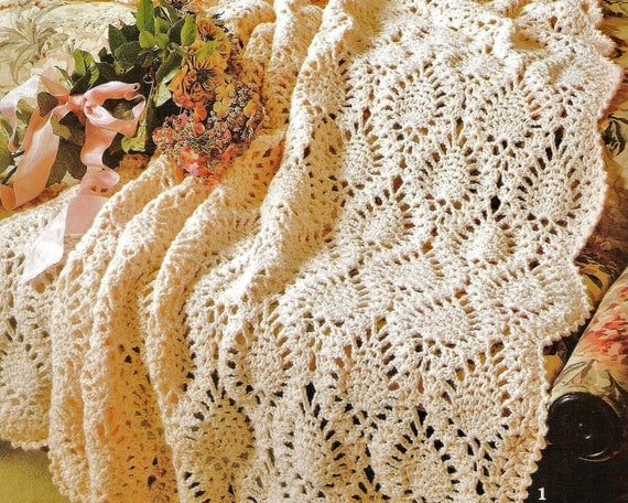 Crochet Pineapple Afghan Patterns Booklet by StitchySpot on Etsy