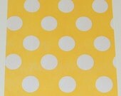 NEW...24 Polka Dot Yellow Favor Bags - Treat Bags - Graduation -  Birthday - Wedding - Baby Shower - Food Bags