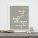 Hope Whispers - Motivational Inspirational Art - Gray Taupe Quatrefoil