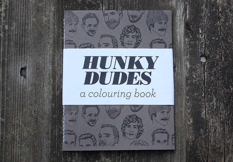 Hunky Dudes - A Mini Colouring Book