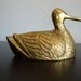 Vintage Brass Animal Duck RESERVED