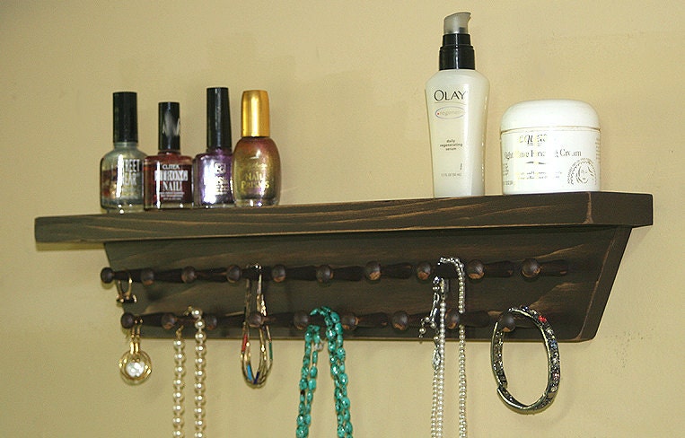 Jewelry Holder Wall Jewelry Organizer Storage Necklace Holder Shelf
