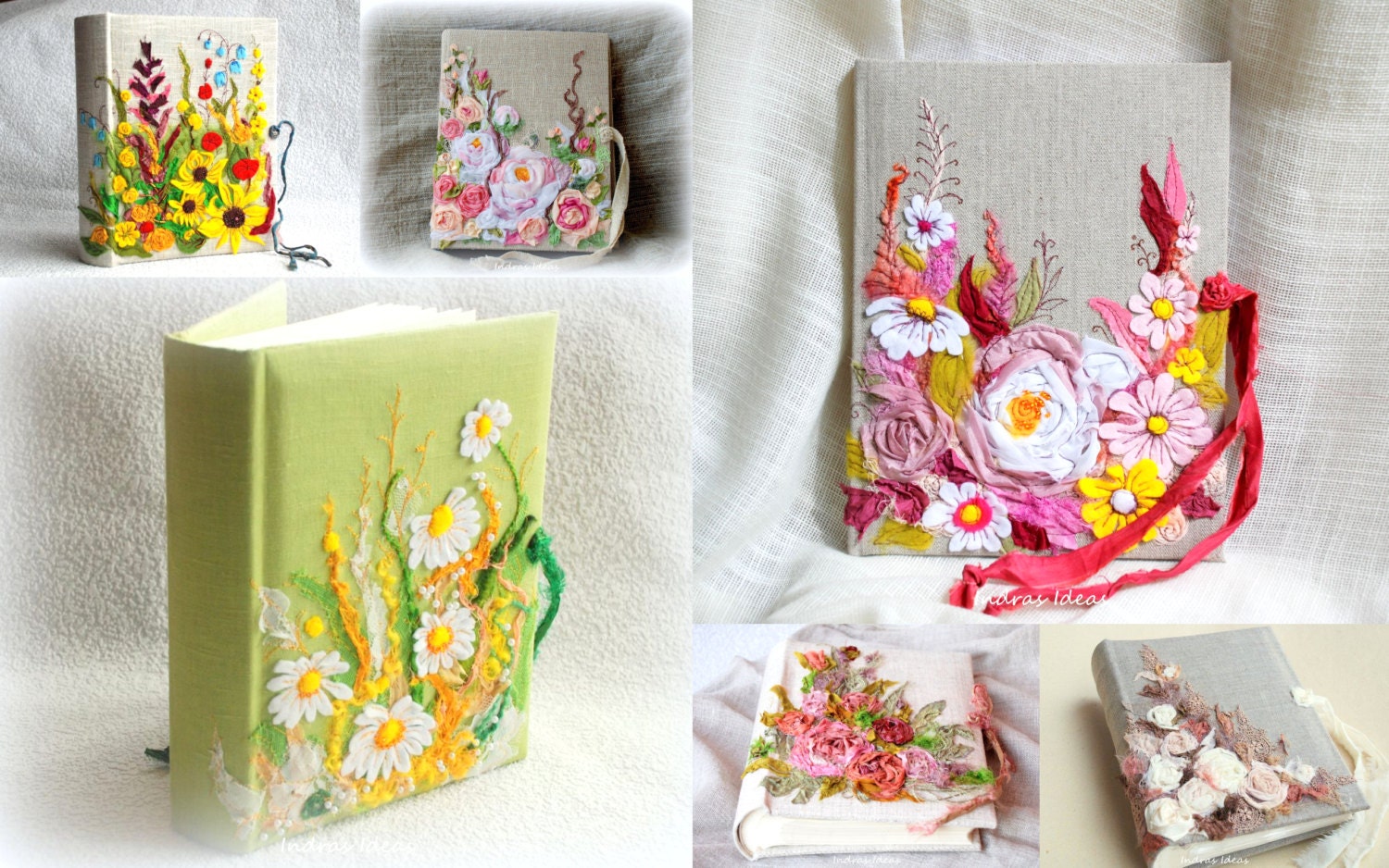 Custom Embroidered  photo album 300 photos13'' x 9''Wedding photo album