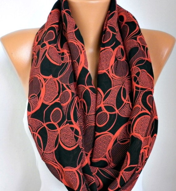 Chain  Infinity Scarf Shawl Circle Scarf Loop Scarf  Gift -fatwoman