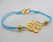 Gold Karma Charm Bracelet