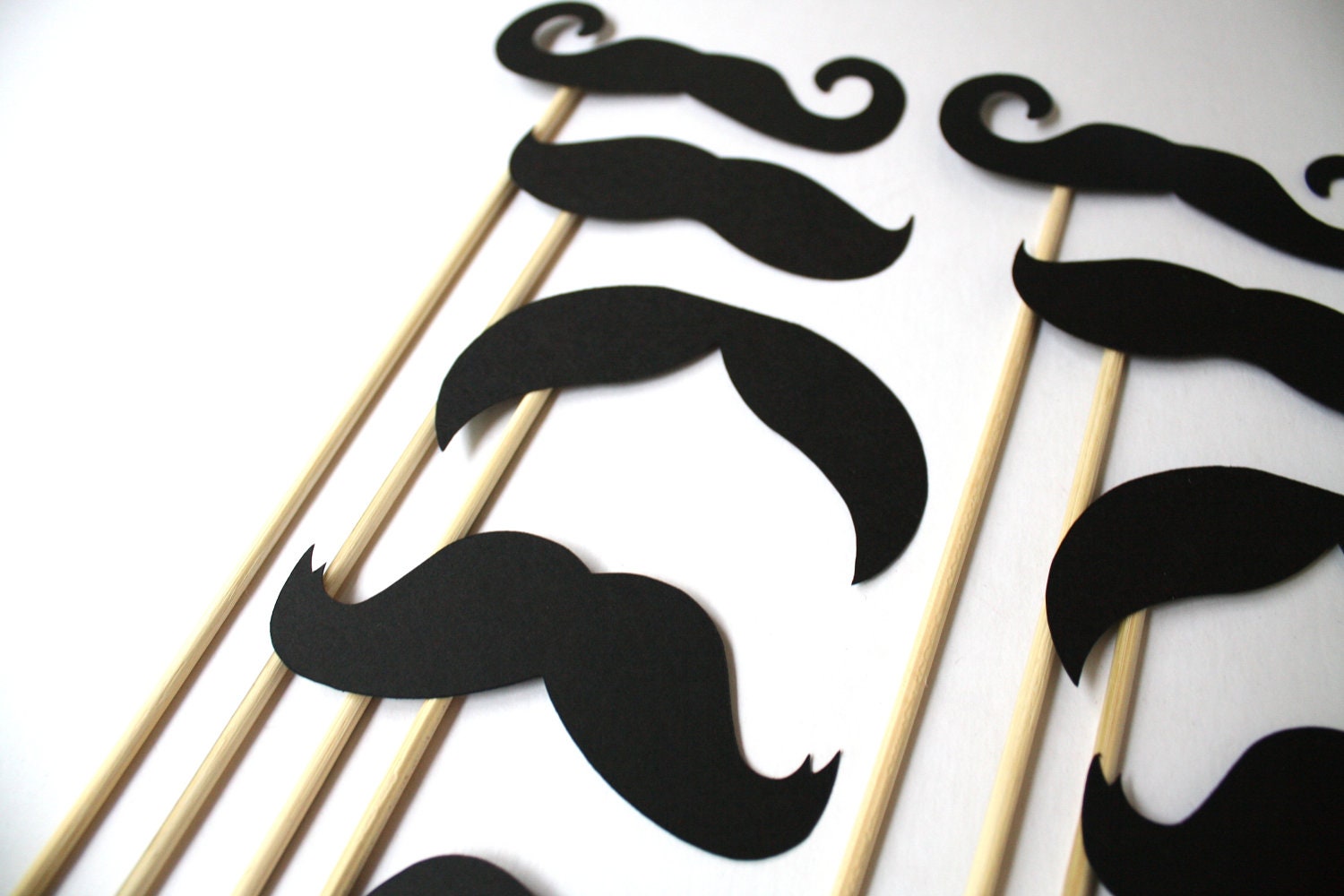 Photo Booth Props. Wedding Photo Props. Photo Props. Mustache. Props on a Stick. Mustache on a Stick - The All Stache Pack