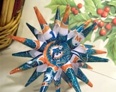 Miami Dolphins Christmas Ornament Rear View Mirror Charm