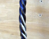 Rope style wrought iron door or gate pull hand forged in the USA